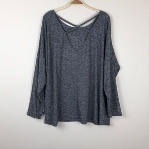 Beyond Yoga Tops - Beyond Yoga Weekend Traveler Gray Soft Top 2X Beyond Yoga Tops - Beyond Yoga Weekend Traveler Gray Soft Top 2X